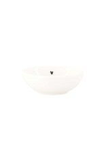 Dip schaaltje hartje white