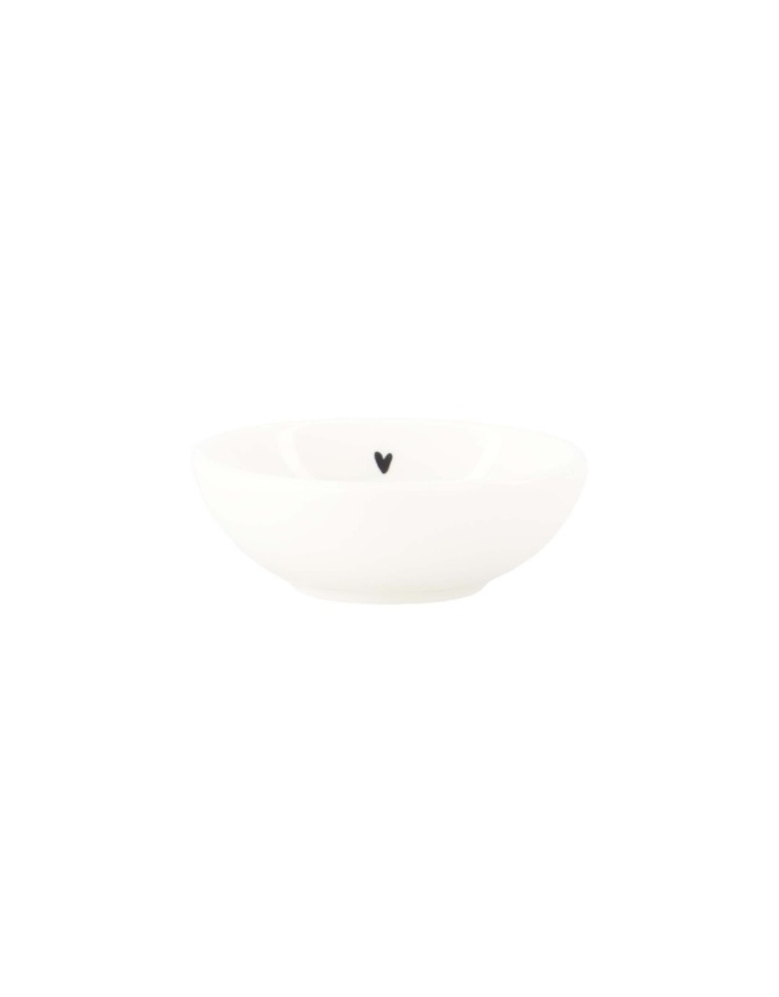 Dip schaaltje hartje white