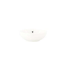 Dip schaaltje hartje white