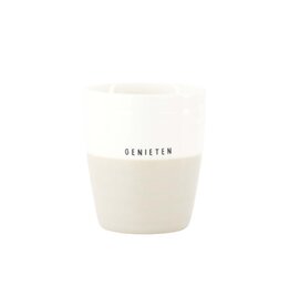 Koffiemok Genieten white