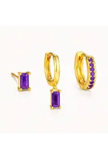 Set Drop gold/lila