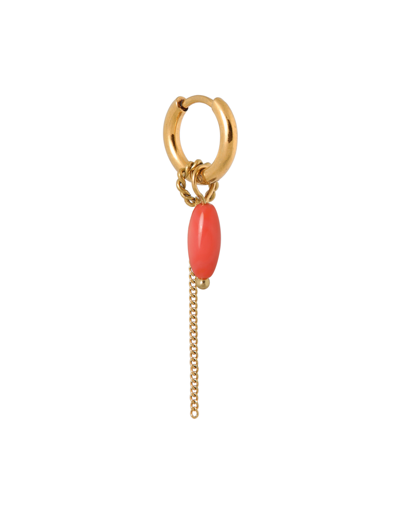 Oorring peachy 1 stuk