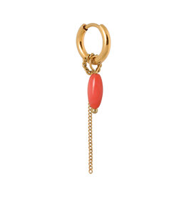 Oorring peachy 1 stuk