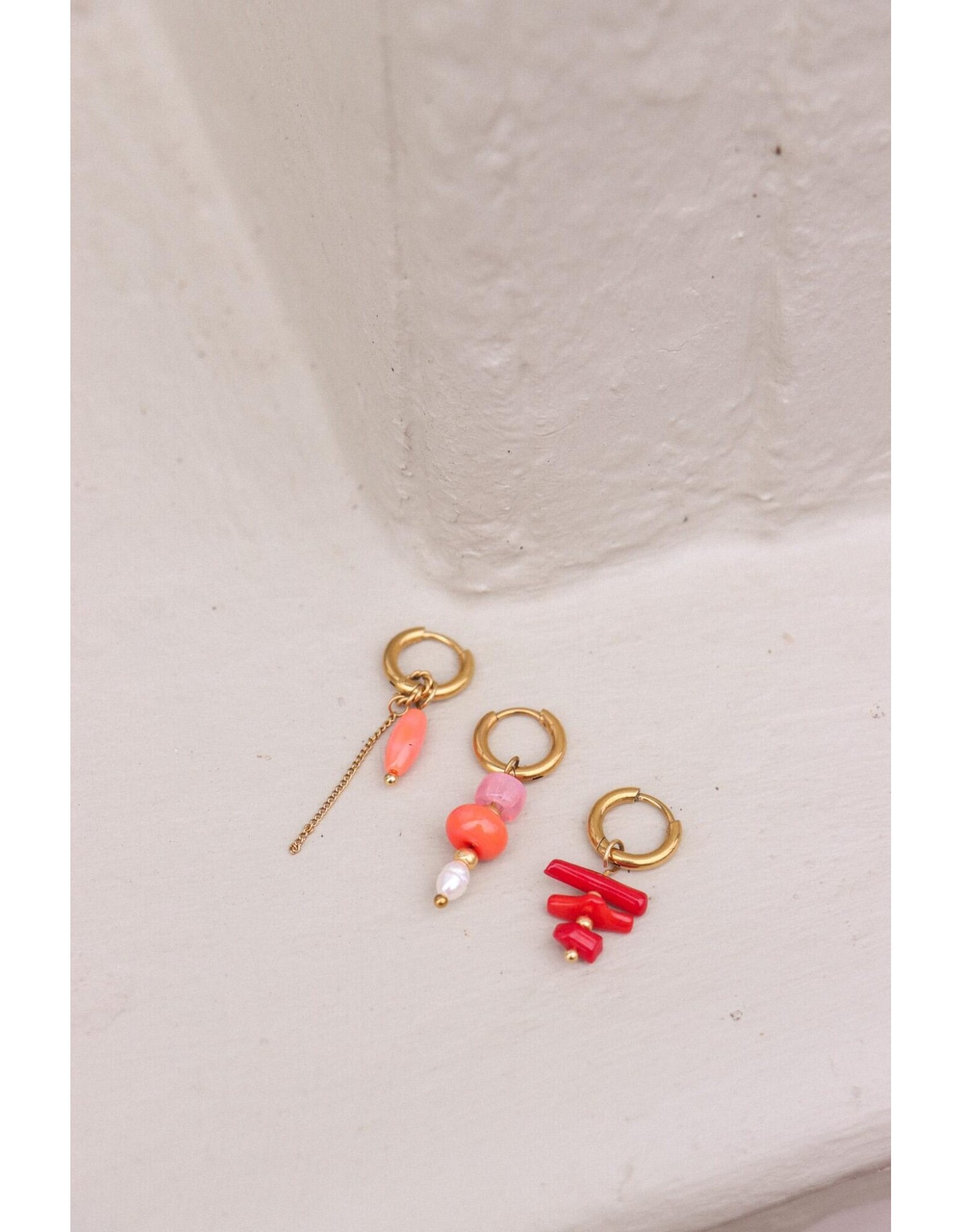 Oorring peachy 1 stuk