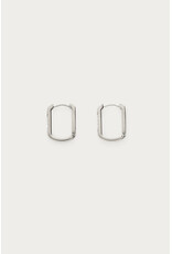 Oorringen midnight silver mini