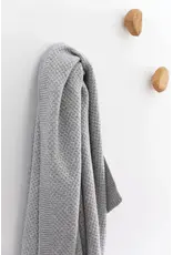 Plaid tricot grijs