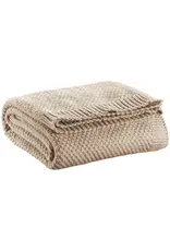 Plaid tricot naturel