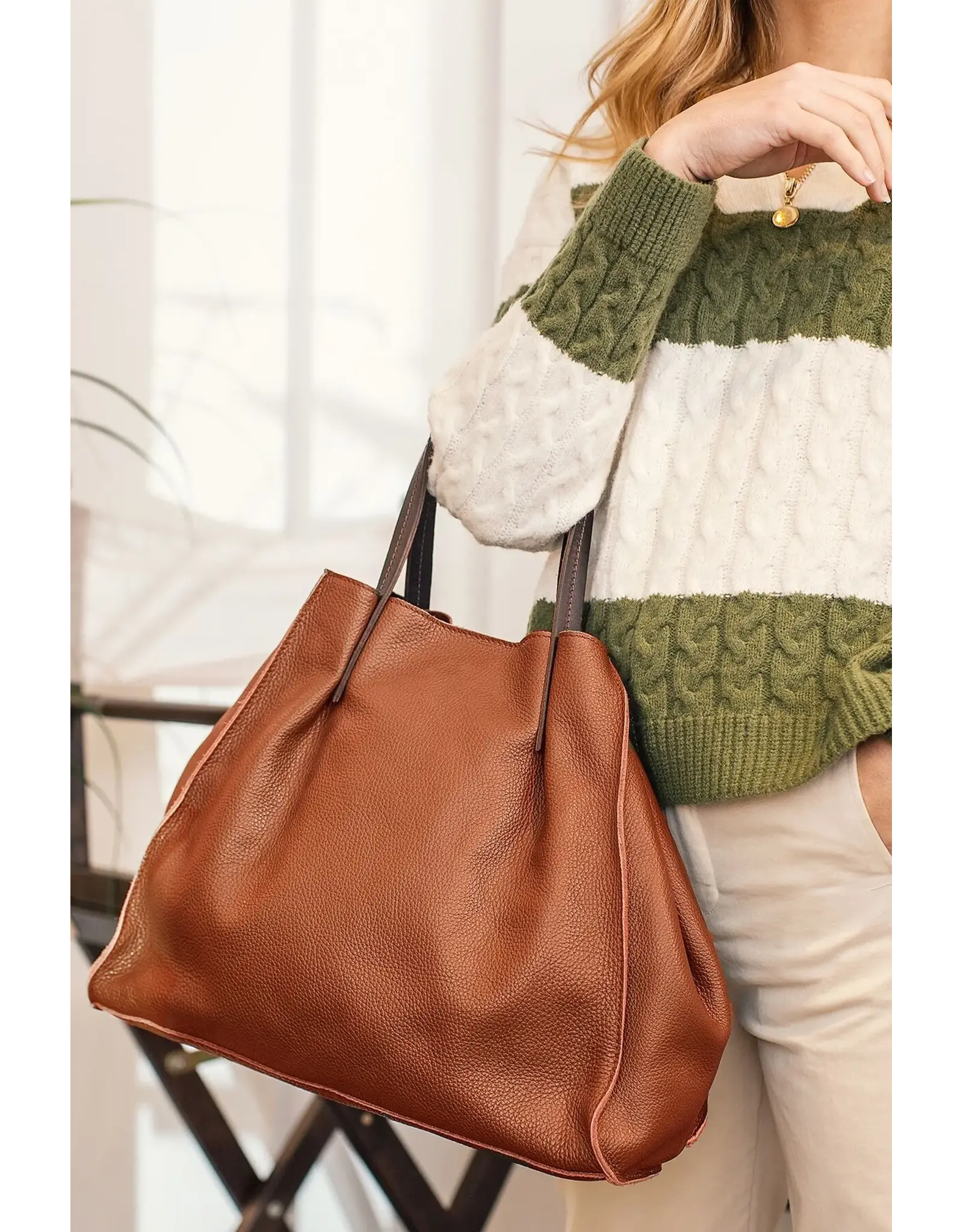 Handtas ethel cognac
