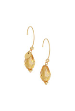 Oorbellen facet drop honey