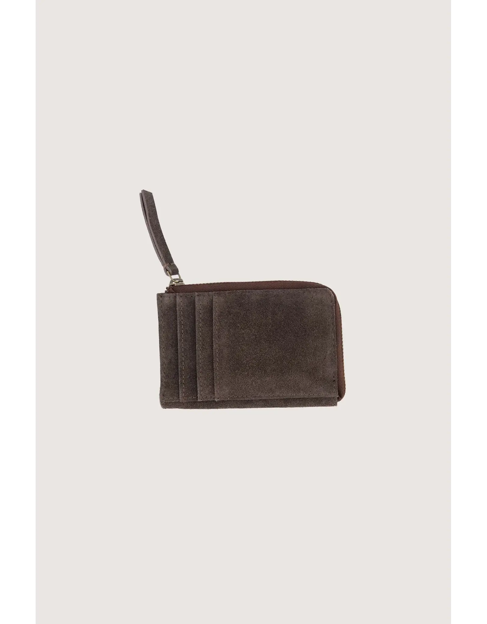 Kaarthouder suede choco