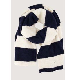 Sjaal stripes off white/navy