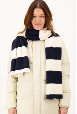 Sjaal stripes off white/navy