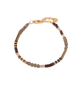 Armband brown gold