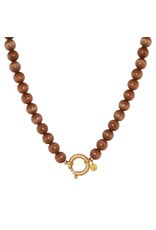 Ketting brown cat eye