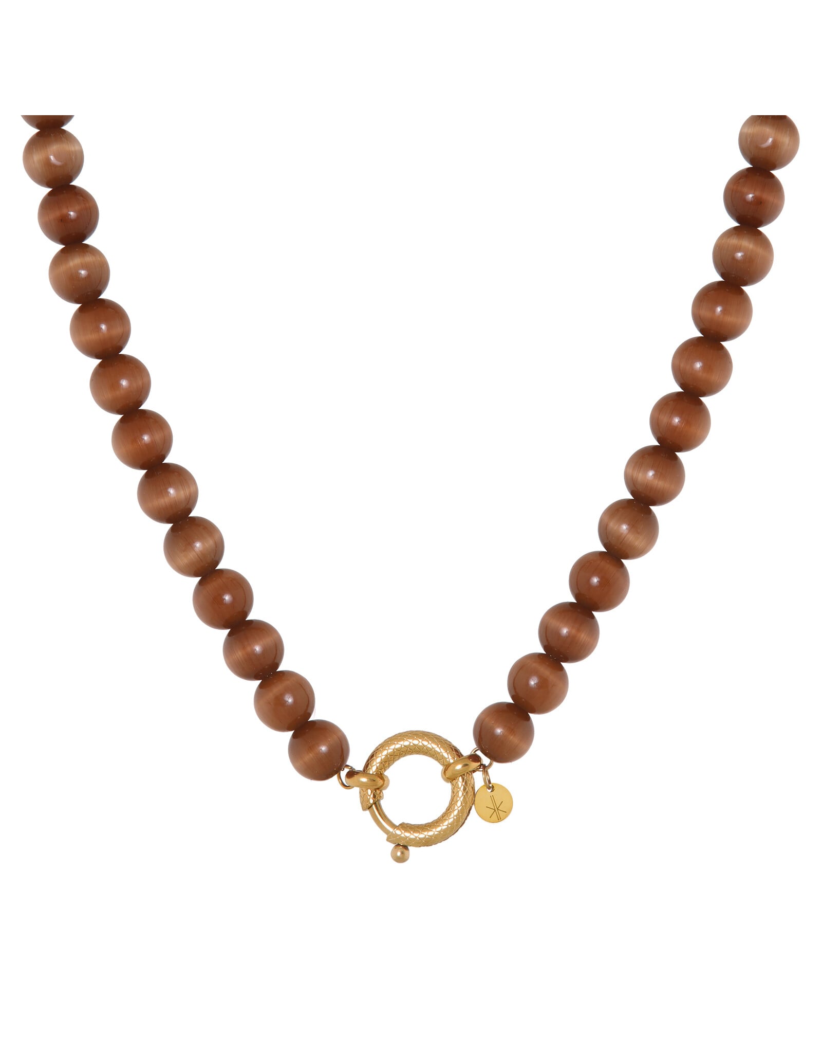 Ketting brown cat eye