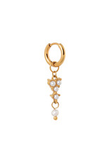 Oorring pearls 1 stuk