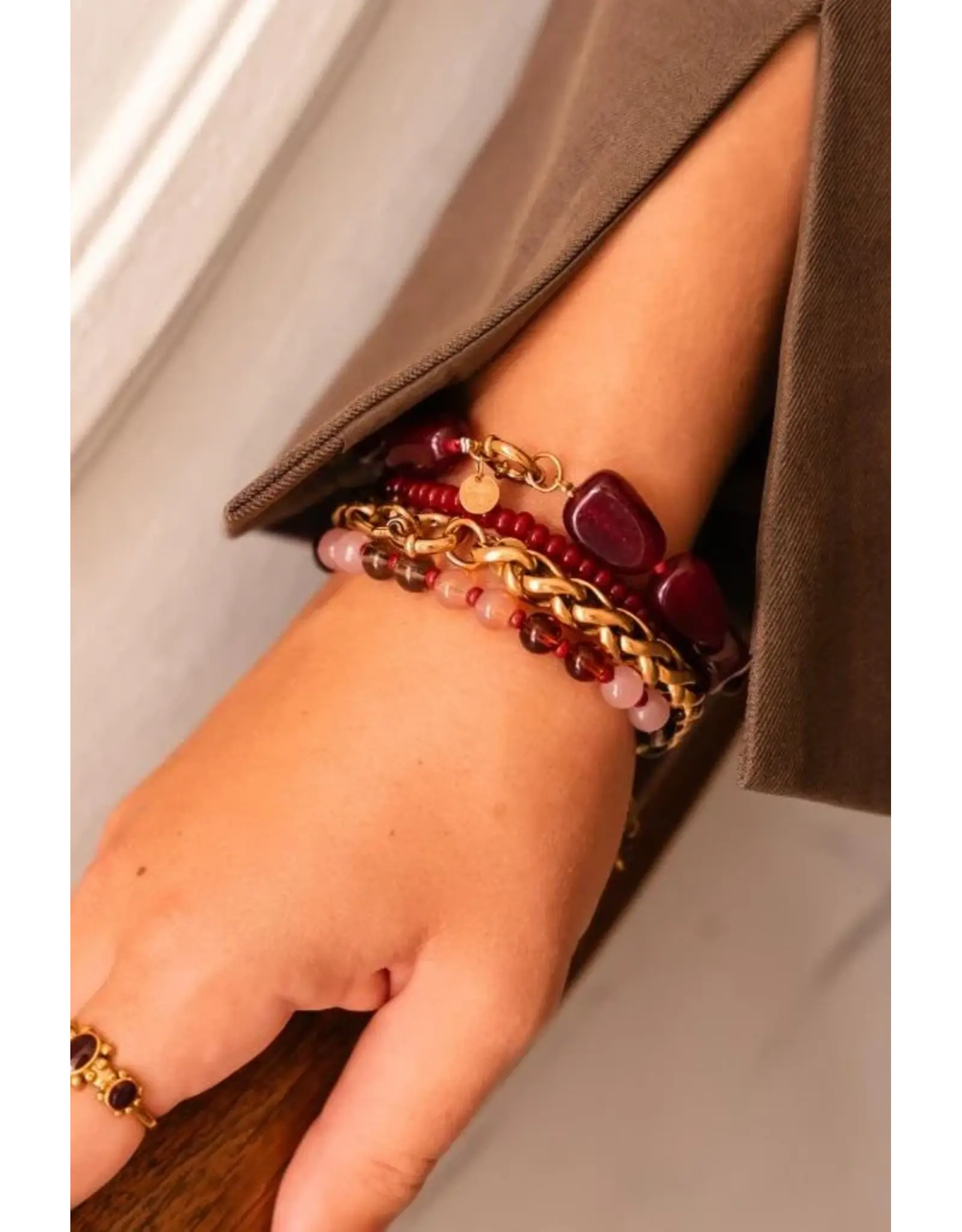Armband burgundy