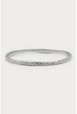 Bangle hammered zilver