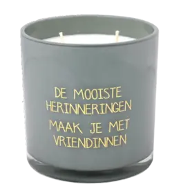 Geurkaars De mooiste herinneringen maak je met vriendinnen