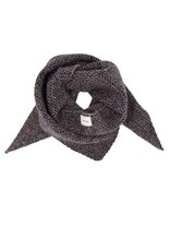 Sjaal triangle herringbone navy