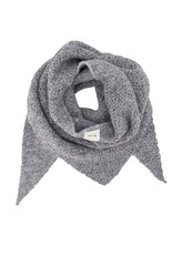 Sjaal triangle herringbone grey