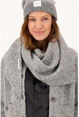 Sjaal triangle herringbone grey