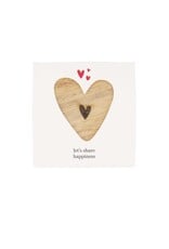 Set 4 houten onderzetters