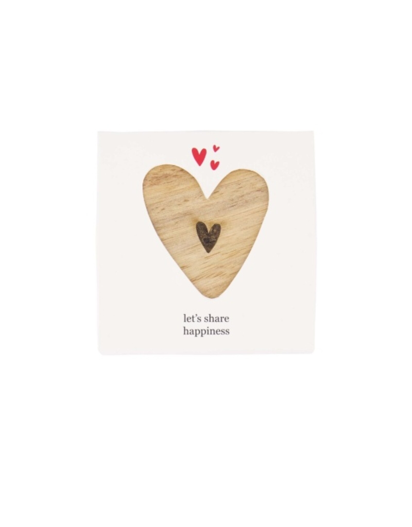 Set 4 houten onderzetters