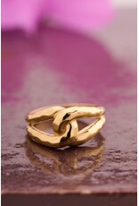 Ring lus hammered
