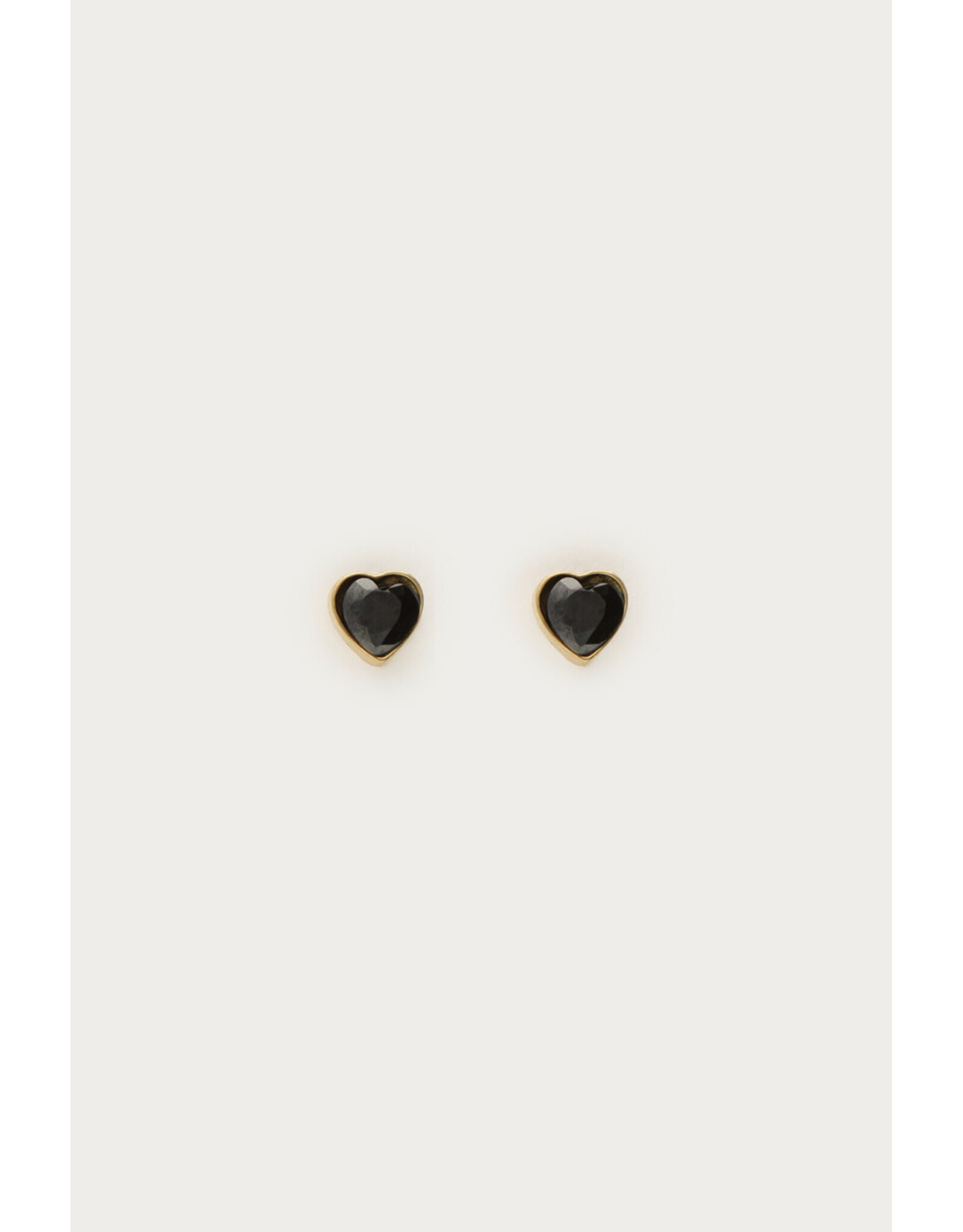 Studs hartje zwart