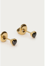 Studs hartje zwart