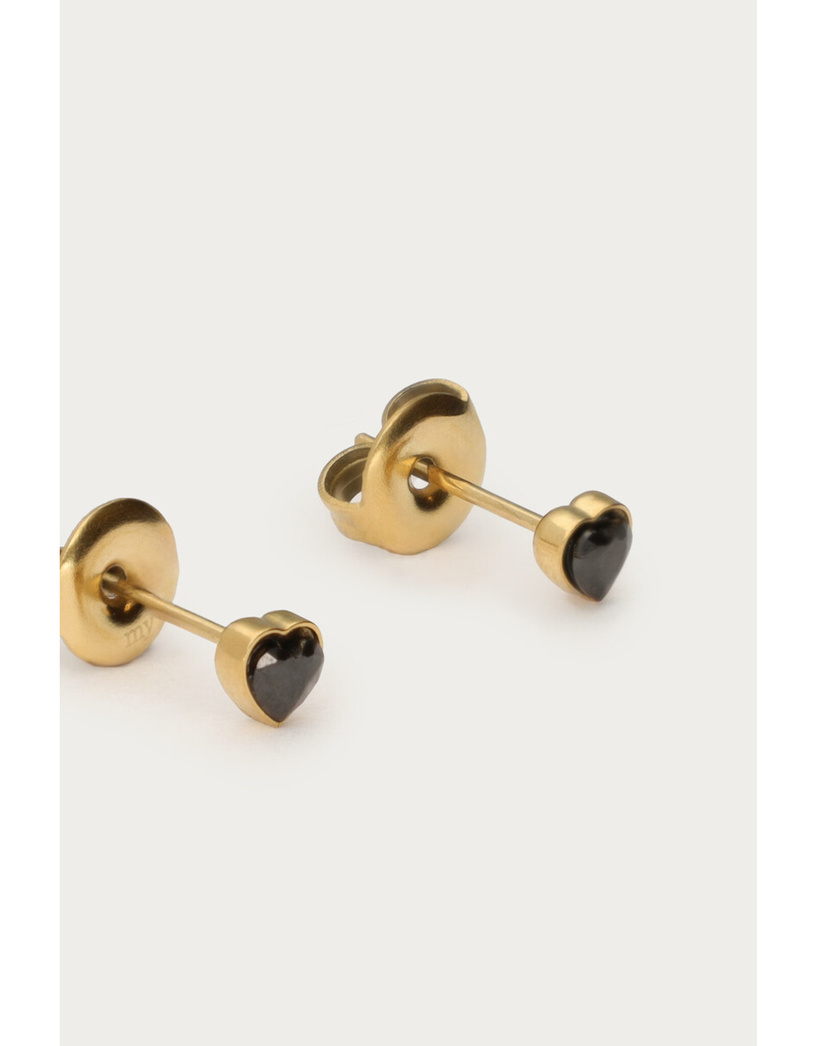 Studs hartje zwart