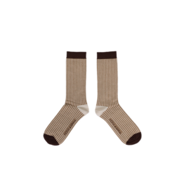 Sokken glitter lines wheat