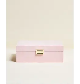 Sieradendoos Louise fluweel rose