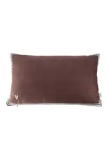 Kussen velvet brown