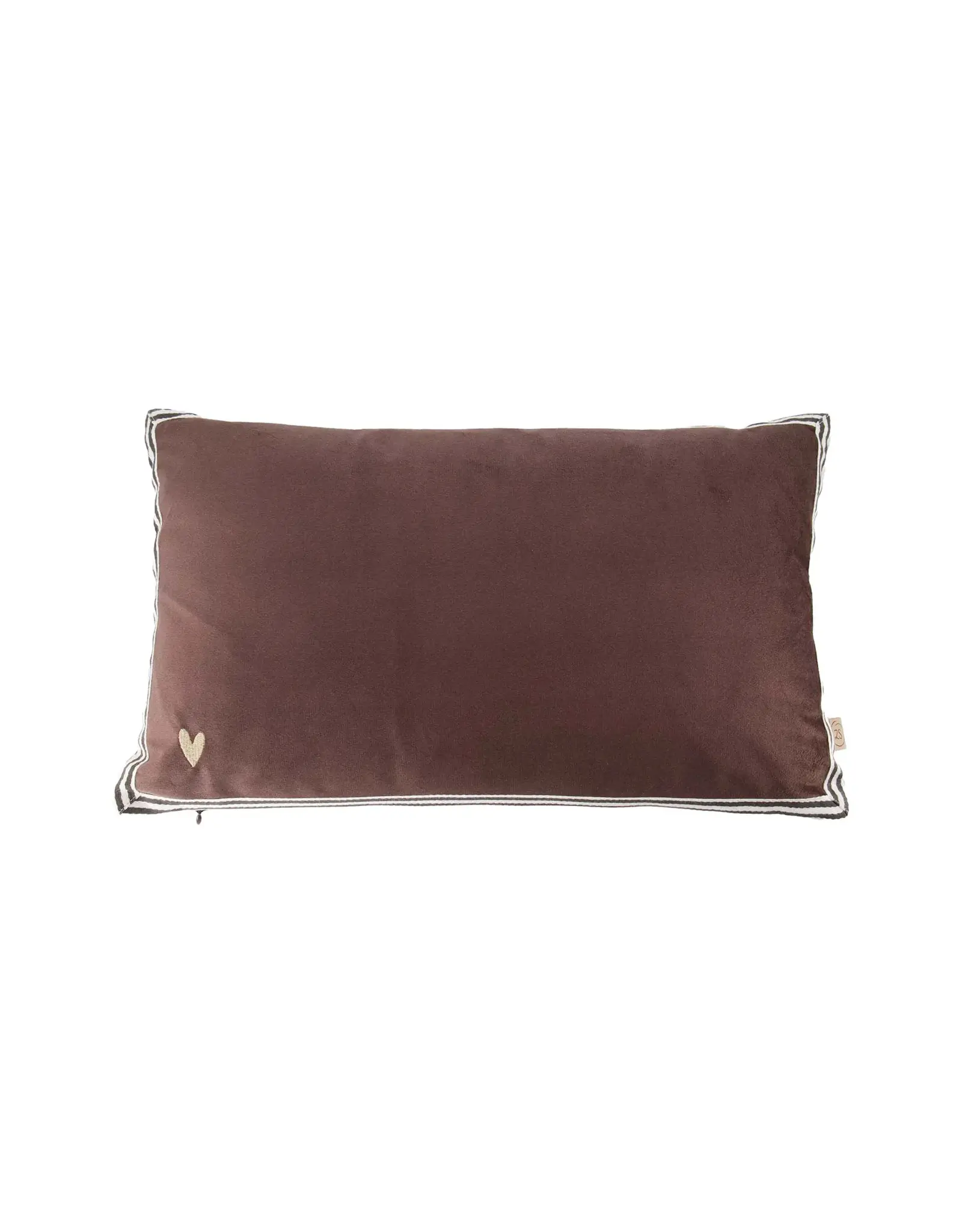Kussen velvet brown