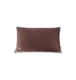 Kussen velvet brown