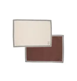 Set van 2 dubbelzijdige placemats