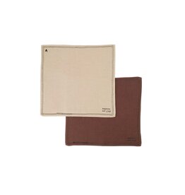 Set van 4 vaatdoekjes brown