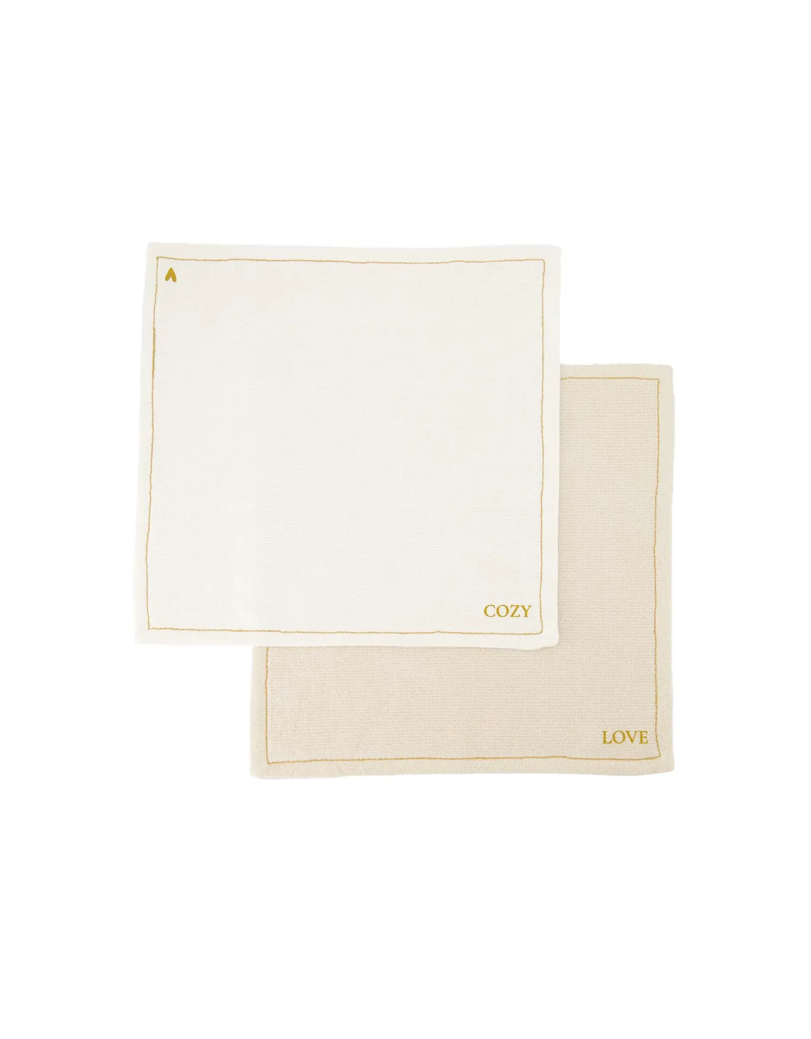 Set van 4 vaatdoekjes beige