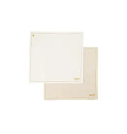 Set van 4 vaatdoekjes beige
