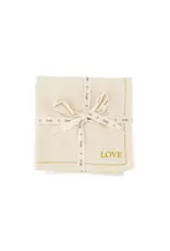 Set van 4 vaatdoekjes beige