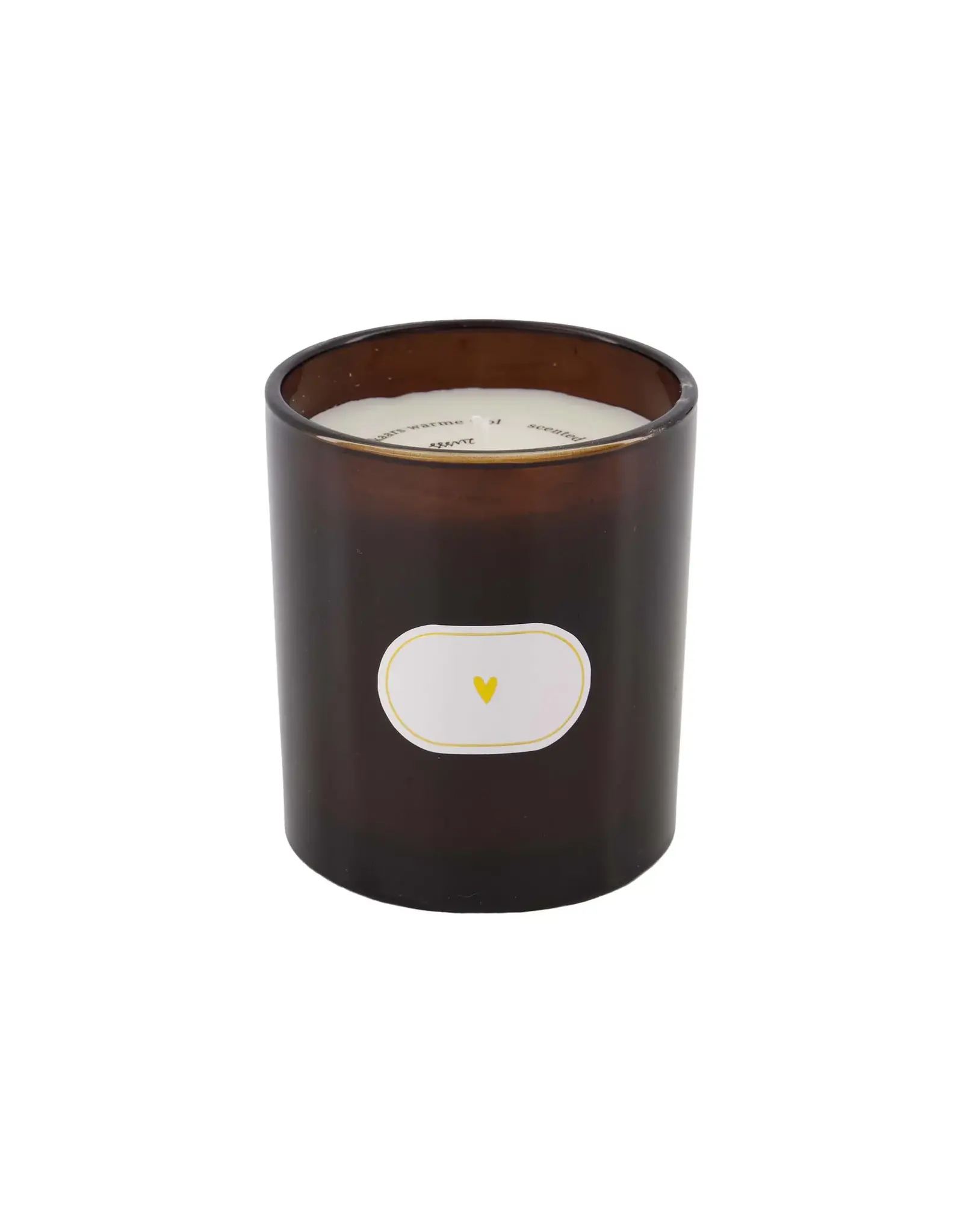 Geurkaars hartje bruin