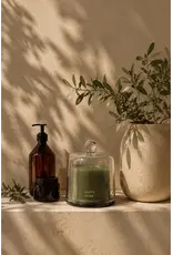 Geurkaars stolp Happy home green