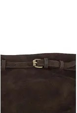 Suede bag strap detail choco