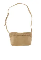 Suede bag strap detail oyster