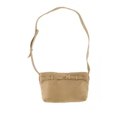 Suede bag strap detail oyster