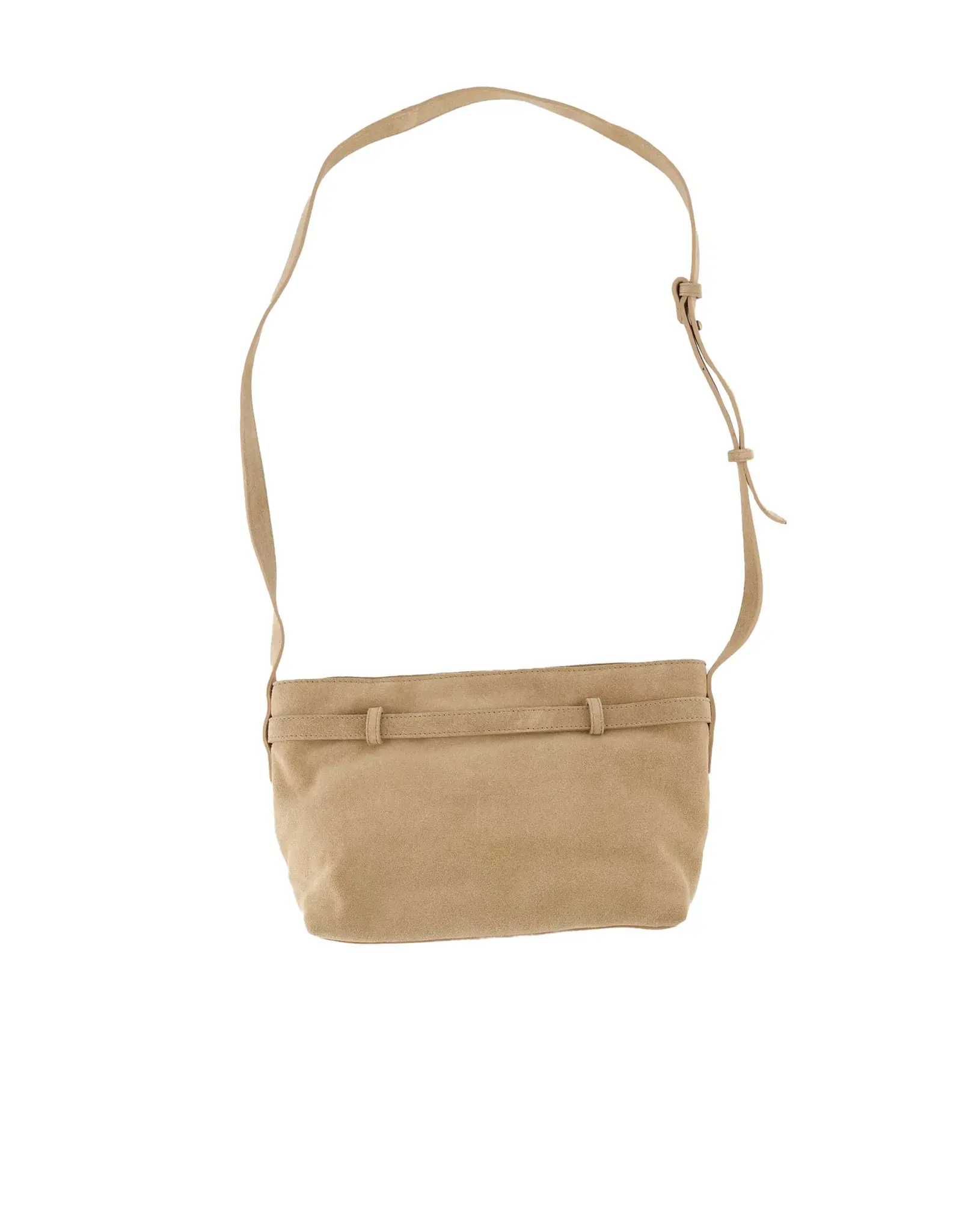 Suede bag strap detail oyster
