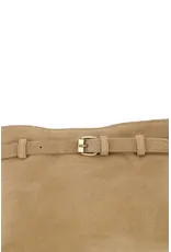 Suede bag strap detail oyster
