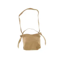 Suede bag knot detail oyster